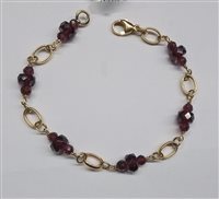 Bracelet Soprana Gioielleria Woman in Gold Granato OG GRANATI SFACCETTATI - OG GRANATI SFACCETTATI